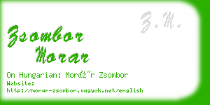 zsombor morar business card